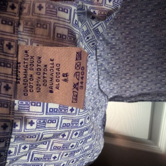 Junior's Coton Doux Nintendo Controller Button Up Shirt, Size 14 ANS - Picture 7 of 7